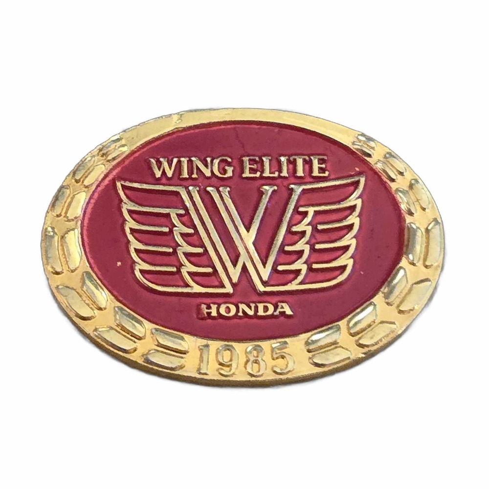 Honda Wing Elite 1985 Motorcycle Club Lapel Vest Hat Pin J13